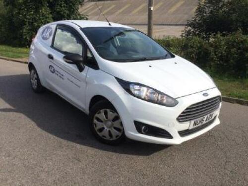 FORD Fiesta 1.5 TDCi ECOnetic Car Derived Van; VRM: NU16ADX; Odometer Reading: 61,646; Date of Registration: 29 March 2016; MOT: N/A