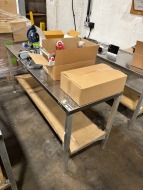 2 x Stainless Steel Production Tables - 4