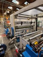 Complete Polythene Extrusion Line 4 comprising MACCHI 65mm Polythene Film Extrusion Line comprising Lots 54 & 57 (see Description and Photographs for further Information, Note: Excludes Lots 55 and 56, and the Gantry) PLEASE NOTE: The final highest bid o - 40