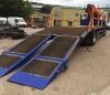 DAF FA CF65.250E 4x2 Beavertail with PALFINGER 19000 Loader Crane, Flip Over Ramps, Fall Straps & Beacons; VRM: YX07EJZ; Odometer Reading: 344,000; Date of Registration: 01 June 2007; MOT Expires: June 2019 - 4