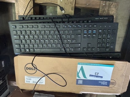 15 x Wired Keyboards by DELL; ADVENT; HP and MICROSOFT