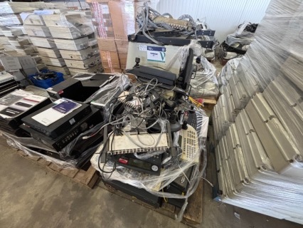 Contents To Pallet To Include PELCO CCTV Camera System, PELCO Matrix Bay, PELCO Control Processing Units, CM9760-CUD-T Code Distribution Units, CM6800 Matrix Switcher/Controller Units, Various PELCO CCTV Camera Intelligent Keyboards and Various 32 Port Au