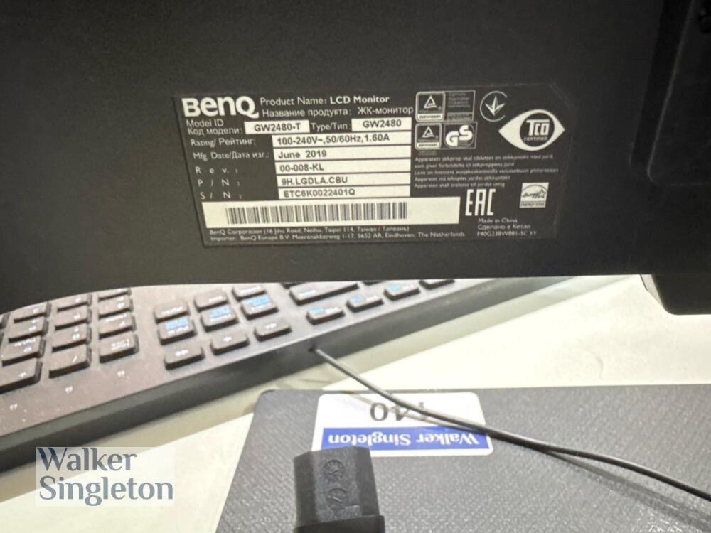 4 x Various 24'' Monitors By AOC, BENQ, IIYMA and ACER