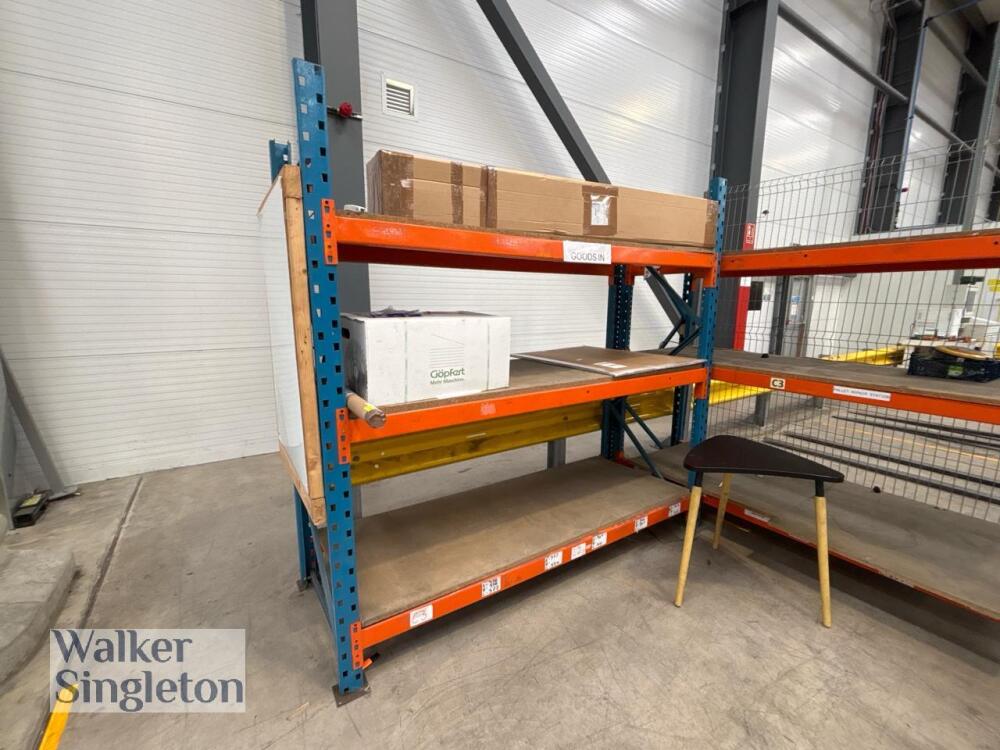 2 x Bays 3 Tier Pallet Racking to include 4 x 800mm (W) x 2.4m (H) , 12 ...