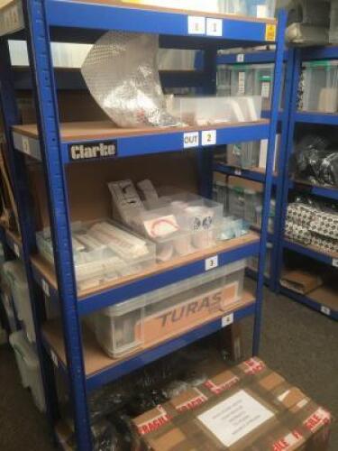 6 Bays of CLARKE Five Shelf Stores Racking; Each Bay - 1,800mm high x 900mm wide x 400mm deep