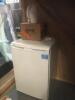 BEKO Fridge, Kettle, Various Paper Cups, Plates, Toilet Rolls, Cloths and 4 Waste Bins