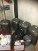 BEKO Fridge, Kettle, Various Paper Cups, Plates, Toilet Rolls, Cloths and 4 Waste Bins - 7