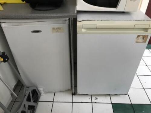 2 Undercounter Refrigerators and a Microwave Oven