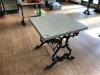 2 x Ornate Cast Based Café Tables; Dimensions: 2ft 6in x 2ft 2in