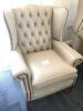 'Georgian' Ladies High Back Chair in Shelly Beige; Ex-Showroom - RRP £895 (Located in Halifax)