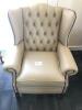 'Georgian' Ladies High Back Chair in Shelly Beige; Ex-Showroom - RRP £895 (Located in Halifax) - 2