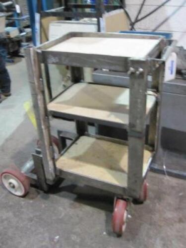 In House Fabricated 3 Tier Welding Trolley with Bottle Support