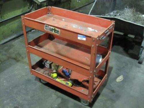 CLARKE Strongarm 3 Tier Tool Trolley