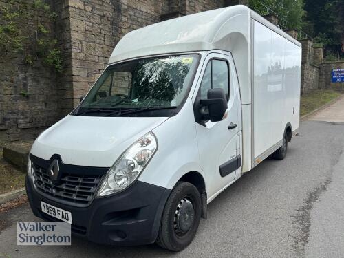 RENAULT Master LL35dCi 130 Business Low Roof Luton LoLoader Van; VRM: YB69 FAO; Current Odometer Reading: 173,826 Miles; Date of First Registration: 7th November 2019; MOT: 19th November 2026; V5 Present