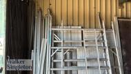 EIGER 500 mobile aluminium tower scaffolding with outriggers and 3 x platforms; Height: 5 metres - 2