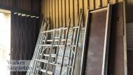 EIGER 500 mobile aluminium tower scaffolding with outriggers and 3 x platforms; Height: 5 metres - 7