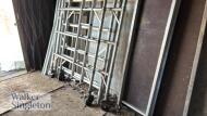 EIGER 500 mobile aluminium tower scaffolding with outriggers and 3 x platforms; Height: 5 metres - 8
