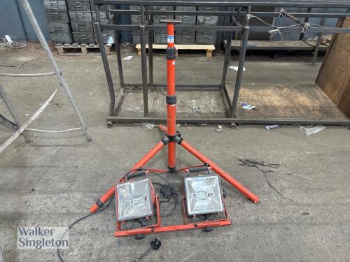 Twin head site light, 240v