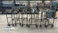 6 x mobile component trolleys - 3