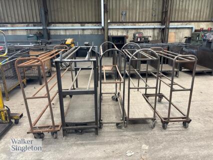 5 x mobile component trolleys