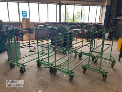 4 x component trolleys