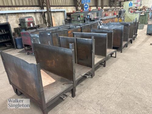 8 x mobile component trolleys