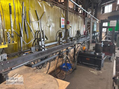 8 head hydraulic punch with hydraulic tube bender and hydraulic power pack and tooling