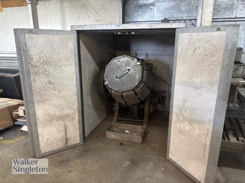 Rotary polisher & acoustic booth