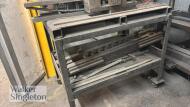 3 x large press tools & trolley - 3
