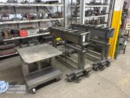 3 x adjustable height working trolleys