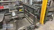 3 x adjustable height working trolleys - 6