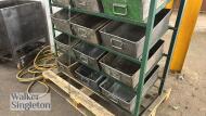 5 tier stand with 15 x metal bins - 4