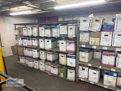 Approx 100 x boxes of powder coating paint in various colours