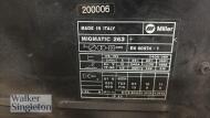 MILLER migrating 263 compact cv-dc mig welder - 4