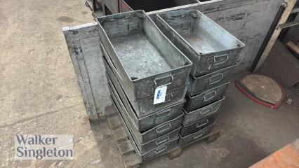 12 x metal bins