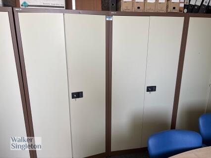 2 x BISLEY 2 Door Metal Cabinets