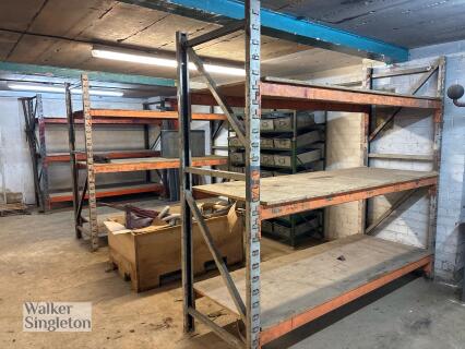 5 x Bays of 3 Tier Shelving to Basement