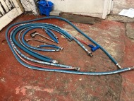 6 x VENUS & BREWFLEX Rubber Hoses with Stainless Steel Couplings