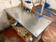Stainless Steel Preparation Table and Contents - 2
