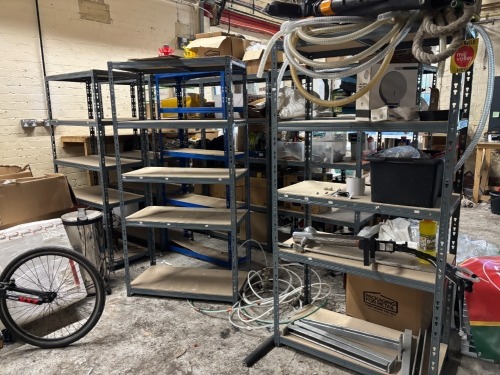 12 x Bays of 4 Tier Stores Racking; to exclude contents