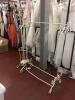 Metal Ornate Garment Rail and Matching Hat & Coat Stand