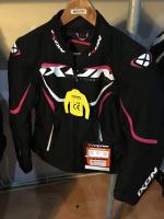 IXON Sprinter Jackets Model: N/A Colour: Black / Fuchsia Size: 8 Approximate Retail Price (GBP):150 URN: WS10707