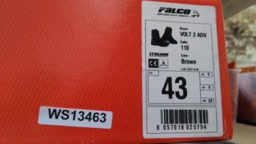 FALCO Volt 2 Adv Boots Model: N/A Colour: Brown Size: 43 Approximate Retail Price (GBP):150 URN: WS13463