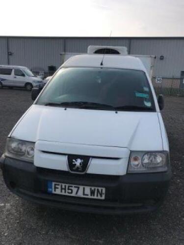 PEUGEOT Expert HDI Catering Van; Engine Capacity: 1,997cc; VRM: FH57 LWN; Date of Registration: 27 December 2007; Odometer Reading: tbc; MOT expires: 7 November 2019 Catering Van Converted by Bob Wilding Limited providing both Hot & Cold Compartments This