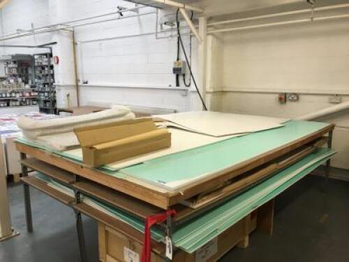 Approximately 15 x 8ft x 4ft (and others) Mount Boards to Bench