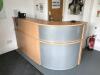 Curved Reception Counter; 1,800mm W x 800mm D