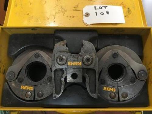 Set of 3 REMS Press Heads; Models: 314, M42 and M54 in Case