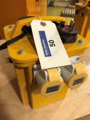 3.3KVA 110v Transformer with 2 x 16Amp Outlets