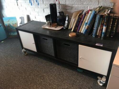 Black Mobile Sideboard Unit