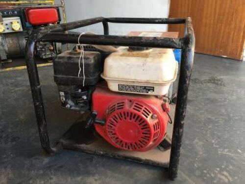 HONDA Petrol Driven Generator; 2.5KVA with 240v & 110v Outlets 
(See Important Note Relating to HSE Compliance)